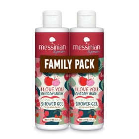 Messinian Spa Promo I Love You Cherry Much Cherry & Cotton & Almond Αφρόλουτρο με Άρωμα Κεράσι & Βαμβάκι & Αμύγδαλο 2x300ml