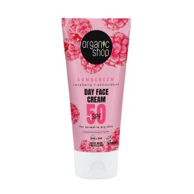 Organic Shop Sunscreen Day Face Cream 50spf Normal To Dry Skin Αντηλιακή Κρέμα Προσώπου για Κανονική & Ξηρή Επιδερμίδα Spf50 50ml