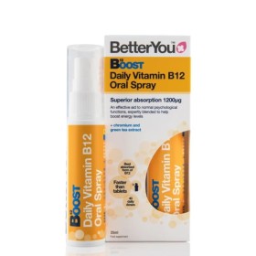 Better You Boost B12 Oral Spray Βιταμίνη Β12 σε Spray για Φυσιολογικές Ψυχολογικές Λειτουργίες 25ml
