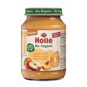 Holle Bio-Organic Βαζάκι Μήλο & Ροδάκινο 5+m 190g Holle Bio-Organic Βαζάκι Μήλο & Ροδάκινο 5+m 190g