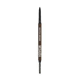 Mesauda Milano Sketch Brows Αδιάβροχο Μηχανικό Μολύβι Φρυδιών με Βουρτσάκι 104 Dark 0.09g