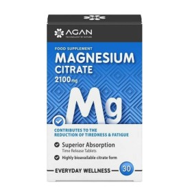 Agan Magnesium Citrate 2100mg με Μαγνήσιο 30 Ταμπλέτες