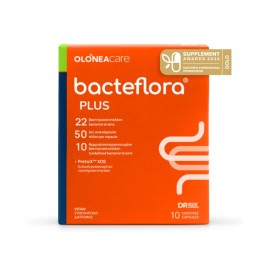 Olonea Bacteflora Plus για τις Υψηλές Ανάγκες Συμπλήρωσης του Εντερικού Μικροβιώματος με Ενισχυμένη Σύνθεση Προβιοτικών Πρεβιοτικών & Μεταβιοτικών 10 Κάψουλες Olonea Bacteflora Plus για τις Υψηλές Ανάγκες Συμπλήρωσης του Εντερικού Μικροβιώματος με Ενισχυμένη Σύνθεση Προβιοτικών Πρεβιοτικών & Μεταβιοτικών 10 Κάψουλες