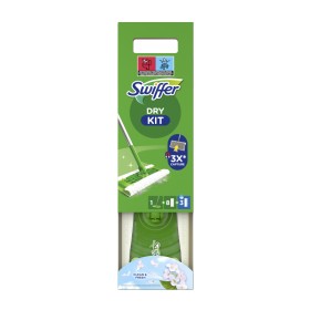 Swiffer Dry & Wet Κιτ Καθαρισμού με 1 Σκούπα & 8 Στεγνά & 3 Υγρά Πανάκια