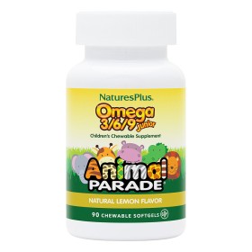 Natures Plus Animal Parade Omega 3/6/9 Junior Παιδική Φόρμουλα με Ωμέγα 3/6/9 Γεύση Λεμόνι 90 Μαλακές Κάψουλες Natures Plus Animal Parade Omega 3/6/9 Junior Παιδική Φόρμουλα με Ωμέγα 3/6/9 Γεύση Λεμόνι 90 Μαλακές Κάψουλες