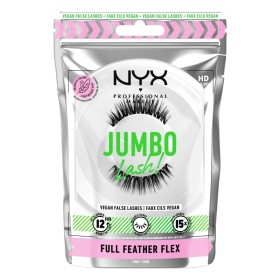 NYX  PROFESSIONAL MAKE UP Jumbo Lash! Vegan False Lashes Βλεφαρίδες Full Feather Flex 07 Μαύρο 1 Τεμάχιο