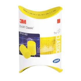 3M E-A-R Classic Αφρώδεις Ωτοασπίδες Κίτρινες σε Χάρτινο Κουτί 1 Ζεύγος