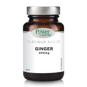 POWER OF NATURE Platinum Range Ginger 400mg για Ενίσχυση του Ανοσοποιητικού 30 Φυτικές Κάψουλες