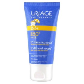 URIAGE Bebe 1st Mineral Cream SPF50+ Αδιάβροχο Βρεφικό Αντηλιακό Γαλάκτωμα για Πρόσωπο & Σώμα 50ml
