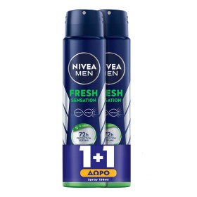 NIVEA Promo Deo Fresh Sensation Spray Ανδρικό Αποσμητικό 2x150ml [1+1 Δώρο]
