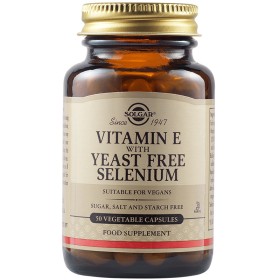 SOLGAR Vitamin E with Yeast Free Selenium 50 Vegetable Capsules