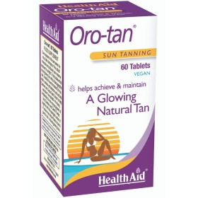 HEALTH AID Oro-Tan για Φυσικό & Λαμπερό Μαύρισμα 60 Ταμπλέτες