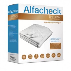ALFACHECK  Thermal Electric Blanket  Διπλό Θερμαινόμενο Υπόστρωμα (140x160cm) 1 Τεμάχιο