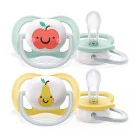 Philips Avent Πιπίλα Ultra Air 0-6m Φρουτάκια 2 Τεμάχια