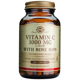 SOLGAR Vitamin C 1000mg With Rose Hips 100 Ταμπλέτες