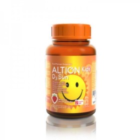 ALTION Kids D3 Sun Vitamin D3 100% Natural Strawberry Flavor 60 Gels