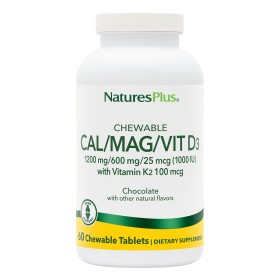 Natures Plus Cal / Mag / Vit D & K2 Chocolate Πολυβιταμίνη με Γεύση Σοκολάτα 60 Μασώμενες Ταμπλέτες Natures Plus Cal / Mag / Vit D & K2 Chocolate Πολυβιταμίνη με Γεύση Σοκολάτα 60 Μασώμενες Ταμπλέτες