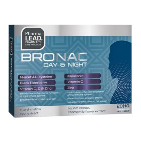 Pharmalead Bronac Day & Night για τη Φυσιολογική Λειτουργία του Ανοσοποιητικού Συστήματος για Καλύτερο Ύπνο με Αντιοξειδωτικές Ιδιότητες 20 & 10 Κάψουλες