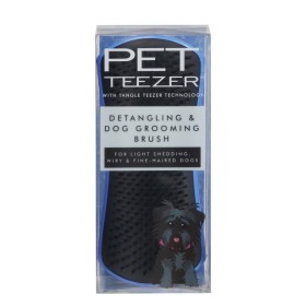 PET TEEZER Detangling & Dog Grooming Brush Βούρτσα Για Σκύλους σε Μπλε & Μαύρο Χρώμα 1 Τεμάχιο
