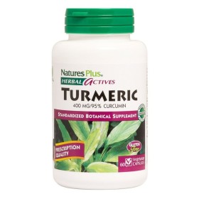 NATURES PLUS Turmeric 400 Mg Φορμουλα κατά του Ελικοβακτηρίδιου του Πυλωρού 60 Φυτικές Κάψουλες
