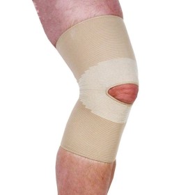 Adco Επιγονατίδα Απλή Ελαστική με Τρύπα Large 39-43cm 1 Ζεύγος [ 05202 ]