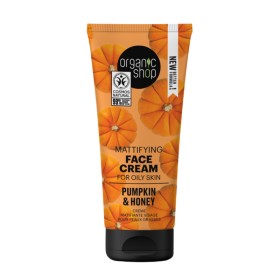 Organic Shop Κρέμα Προσώπου Ματ για Λιπαρή Επιδερμίδα Kολοκύθα & Μέλι 50ml