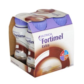 FORTIMEL Extra Σοκολάτα Θρεπτικό Συμπλήρωμα Διατροφής σε Υγρή Μορφή Υψηλής Περιεκτικότητας σε Πρωτεϊνη 4x200ml