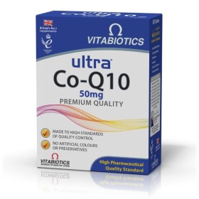 VITABIOTICS Ultra Co-Q10 50mg Supplement with Coenzyme Q10 60 Tablets