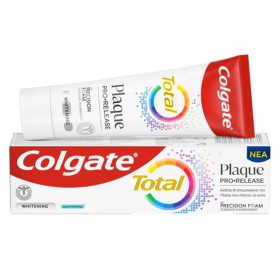 Colgate Total Plaque Pro Release Whitening Οδοντόκρεμα Λεύκανσης που Διαλύει & Απομακρύνει την Πλάκα που Πλήττει τα Ούλα 75ml