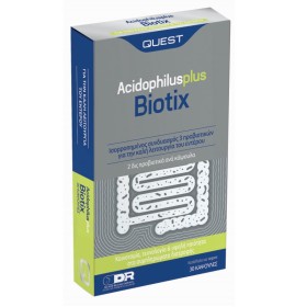 QUEST Biotix Acidophilus Plus Συμπλήρωμα με Προβιοτικά για την Ρύθμιση της Λειτουργίας του Εντέρου 30 Κάψουλες