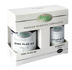 POWER HEALTH Platinum Range Zinc Plus D3 30 Capsules & Gift Vitamin C 1000mg 20 Tablets