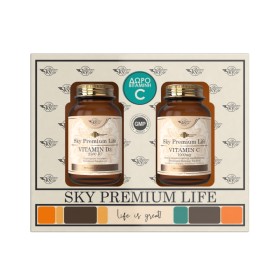 Sky Premium Life Promo Vitamin D3 2500iu 60 Δισκία & Vitamin C 1000mg 60 Δισκία Sky Premium Life Promo Vitamin D3 2500iu 60 Δισκία & Vitamin C 1000mg 60 Δισκία