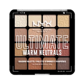 Nyx Professional Make Up Ultimate Shadow Palette Warm Neutrals Παλέτα Mατιών 16 Αποχρώσεων 1 Τεμάχιο