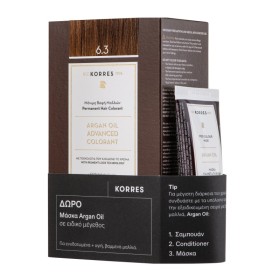 Korres Promo Argan Oil Advanced Colorant 6.3 Βαφή Μαλλιών Ξανθό Σκούρο Χρυσό Μελί 50ml & Μάσκα Argan Oil 40ml Korres Promo Argan Oil Advanced Colorant 6.3 Βαφή Μαλλιών Ξανθό Σκούρο Χρυσό Μελί 50ml & Μάσκα Argan Oil 40ml