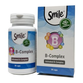 Smile B-Complex για την Παραγωγή Ενέργειας & για τη Φυσιολογική Λειτουργία του Νευρικού Συστήματος & της Ψυχολογικής Λειτουργίας 60 Κάψουλες Smile B-Complex για την Παραγωγή Ενέργειας & για τη Φυσιολογική Λειτουργία του Νευρικού Συστήματος & της Ψυχολογικής Λειτουργίας 60 Κάψουλες