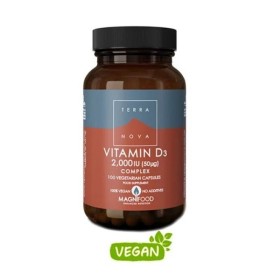 TERRANOVA Vitamin D3 Complex 2000iu (50ug) με Βιταμίνη D3 & Υπερτροφές 100 Κάψουλες