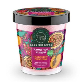 ORGANIC SHOP Body Desserts Summer Fruit Ice Cream Cleansing Body Peeling Cream Απολεπιστική Κρέμα Σώματος 450ml