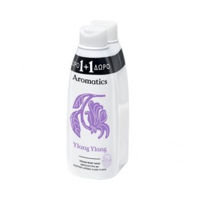 PAPOUTSANIS Promo Aromatics Ylang Ylang Αφρόλουτρο με Εξωτικό Άρωμα Ylang Ylang 2x650ml