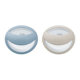Nuk Mommy Feel Πιπίλες Σιλικόνης 0-9m Μπλε & Λευκή 2 Τεμάχια [10.175.313]