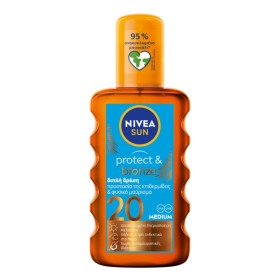 Nivea Sun Protect & Bronze Spf20 Αντηλιακό Λάδι Ενεργοποίησης Μαυρίσματος 200ml Nivea Sun Protect & Bronze Spf20 Αντηλιακό Λάδι Ενεργοποίησης Μαυρίσματος 200ml