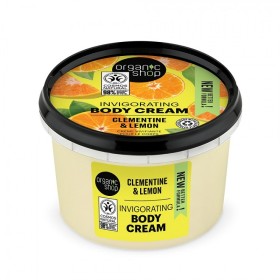 Organic Shop Invigorating Body Creaam Κλημεντίνη & Λεμόνι 250ml