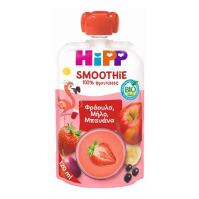 Hipp Bio Smoothie Βιολογικό Ρόφημα από Φρούτα & Χυμούς με Φράουλα Μήλο & Μπανάνα από 1 Έτους 120ml