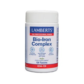 Lamberts Bio Iron Complex με Σίδηρο & Βιταμίνη Β12 120 Φυτικές Ταμπλέτες