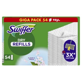 Swiffer Clean & Fresh Ανταλλακτικά Στεγνά Πανάκια για το Πάτωμα 54 Τεμάχια