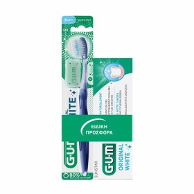 Gum Promo 1745 Original White Οδοντόκρεμα Αποκατάστασης της Φυσικής Λευκότητας των Δοντιών 75ml & Gum 561 Original White Soft Οδοντόβουρτσα σε Διάφορα Χρώματα 1 Τεμάχιο