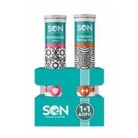 SON Science Of Nature Echinacea & Vitamin C 1000mg 2x20 Αναβράζοντα Δισκία