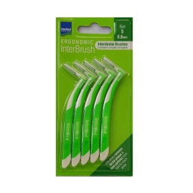 Intermed Ergonomic Interbrush Size 5 Μεσοδόντια Βουρτσάκια 0.8mm Χρώμα Πράσινο 5 Τεμάχια