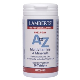 LAMBERTS A-Z Multivitamins Πολυβιταμίνες για Ενέργεια & Τόνωση 60 Ταμπλέτες