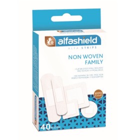 ALFASHIELD Non Woven Family Strips Adhesive Pads in 5 Sizes 40 Pieces
