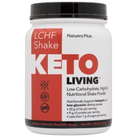 NATURES PLUS KetoLiving LCHF Chocolate Shake Ketogenic Slimming Drink with Chocolate Flavor 675g
